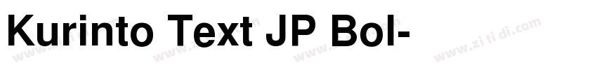 Kurinto Text JP Bol字体转换